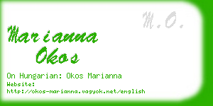 marianna okos business card